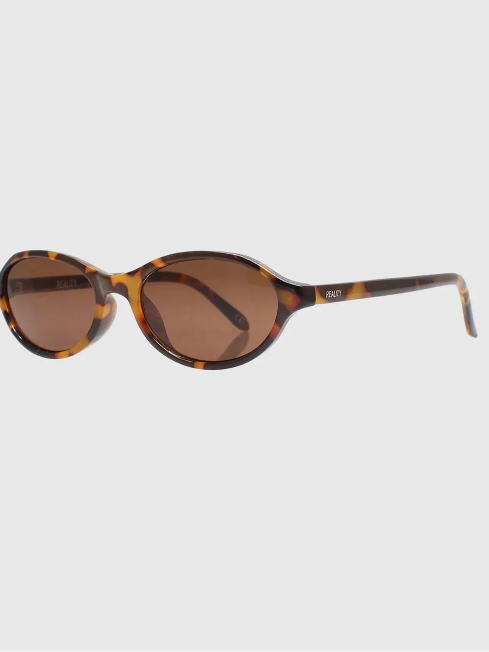 Reality Eyewear Dee Groovy Sunglasses Turtle Brown Tan NWT
